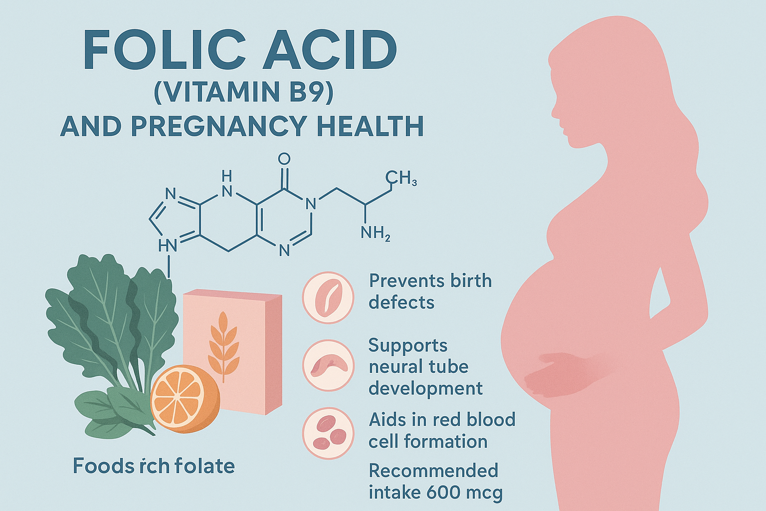 The Role of Folic Acid (Vitamin B9) in Pregnancy Health