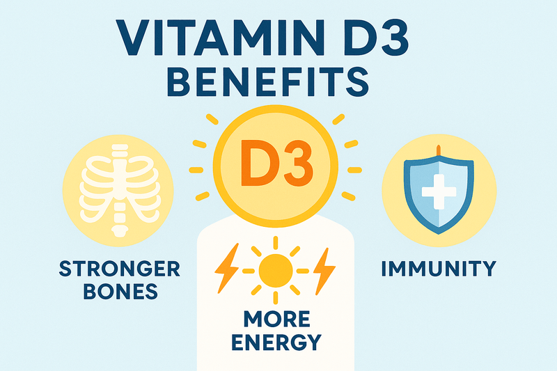 Vitamin D3 Benefits: From Stronger Bones to More Energy & Immunity - Matevara