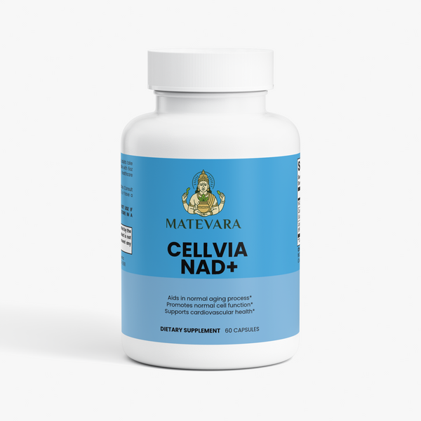 Cellvia NAD+ 500mg: Cellular Energy, Metabolism, Quercetin & Resveratrol | 60 Ct
