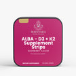 ALBA Vitamin D3 + K2 Strips: Quick-Dissolve Oral Supplement for Bone & Calcium Wellness|