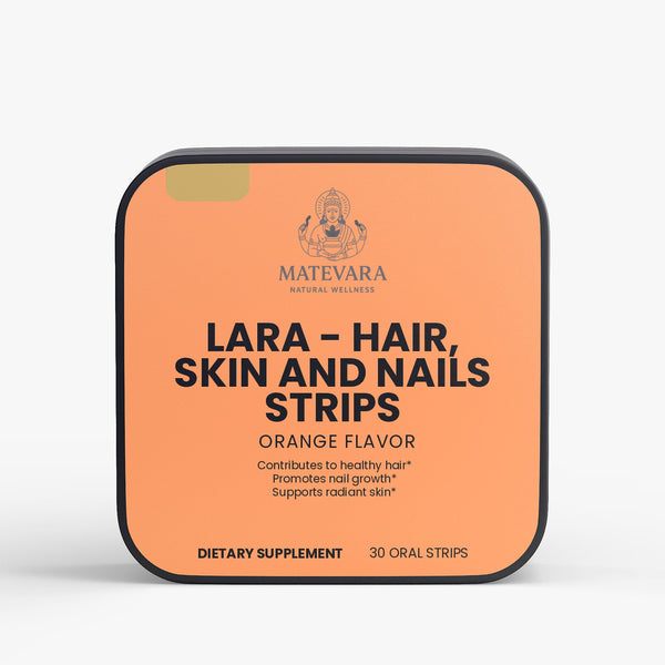 LARA Oral Strips for Hair, Skin, & Nails Nutritional Support | 30 Count
