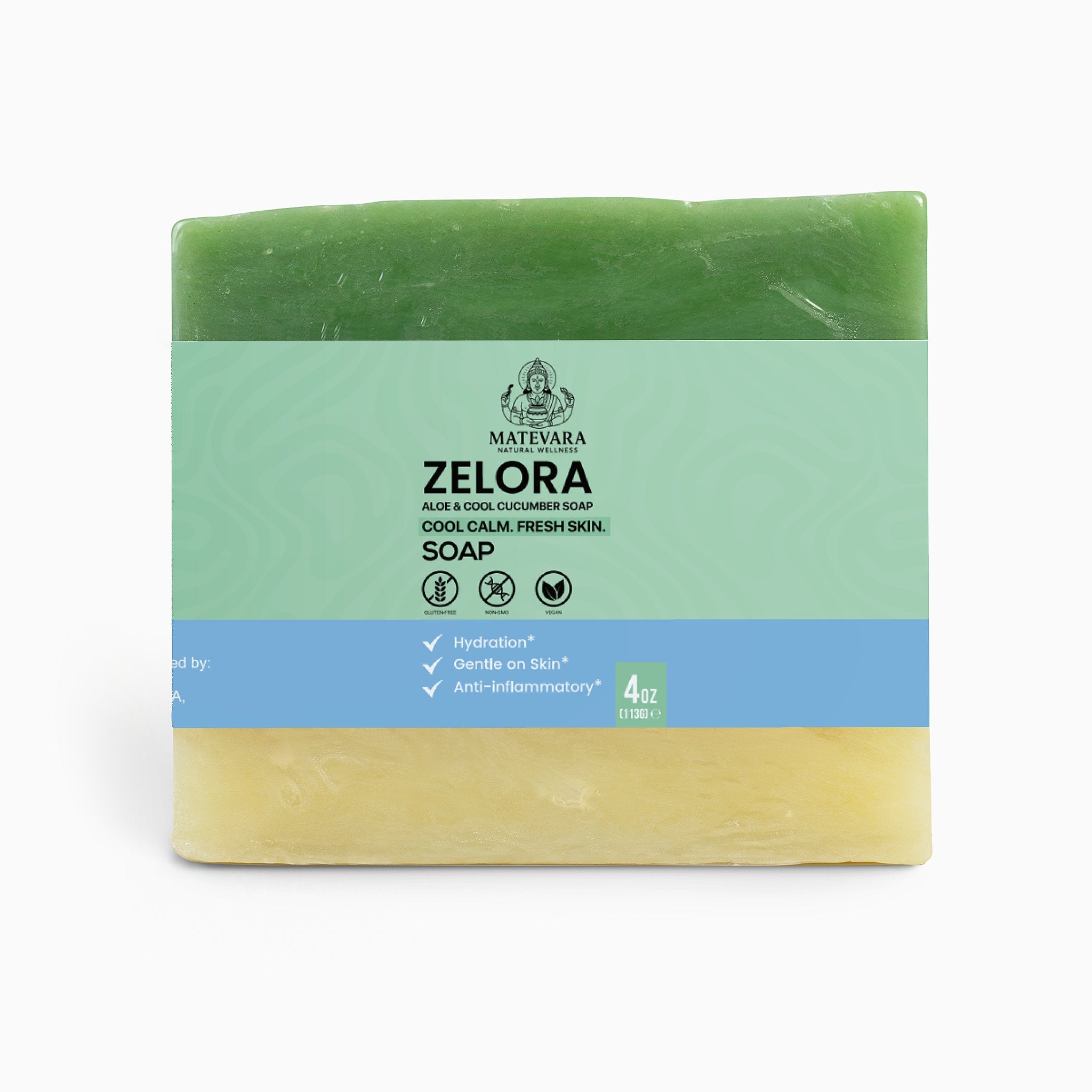 Zelora Aloe & Cool Cucumber Soap | Organic Oils, Shea Butter