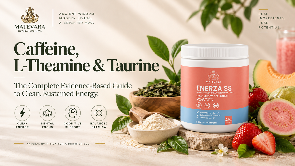 Natural Caffeine, L-Theanine, Taurine & B-Vitamins: The Complete Evidence-Based Guide to Clean, Sustained Energy