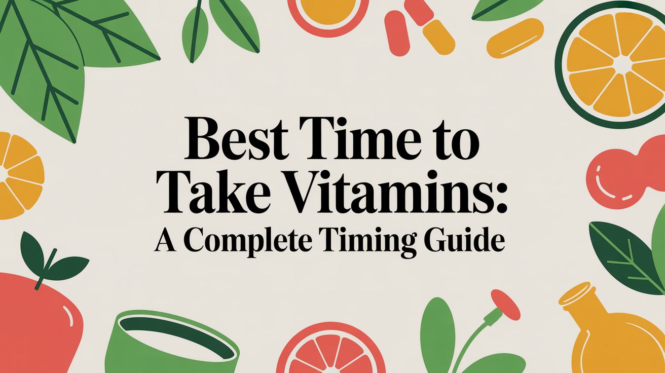Best Time to Take Vitamins: A Complete Timing Guide