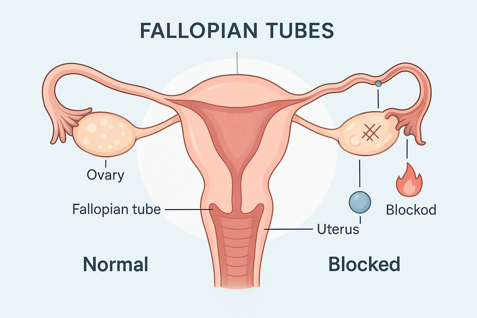 Blocked Fallopian Tubes? Causes, Symptoms, and Natural Supplement Solution - Matevara