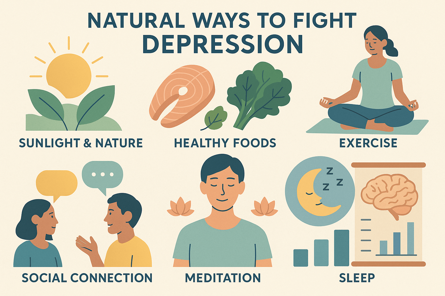 How to Fight Depression Naturally: Symptoms And Science-Backed Tips - Matevara