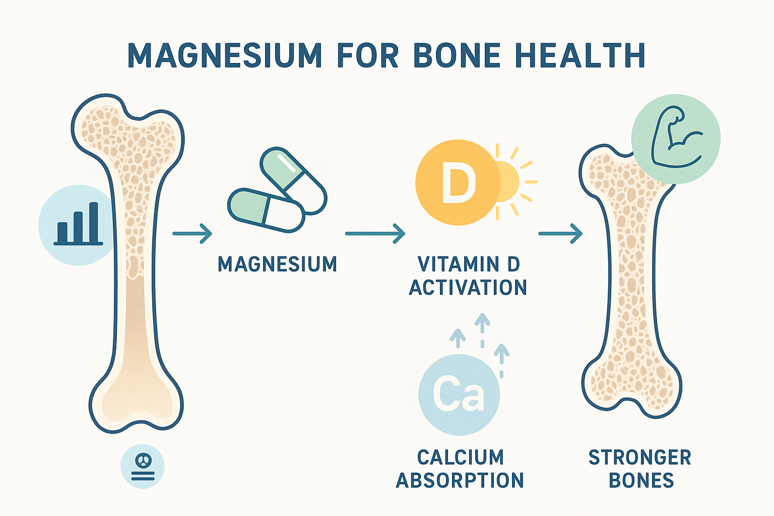 Magnesium for Bone Health: How It Activates Vitamin D and Unlocks Calcium