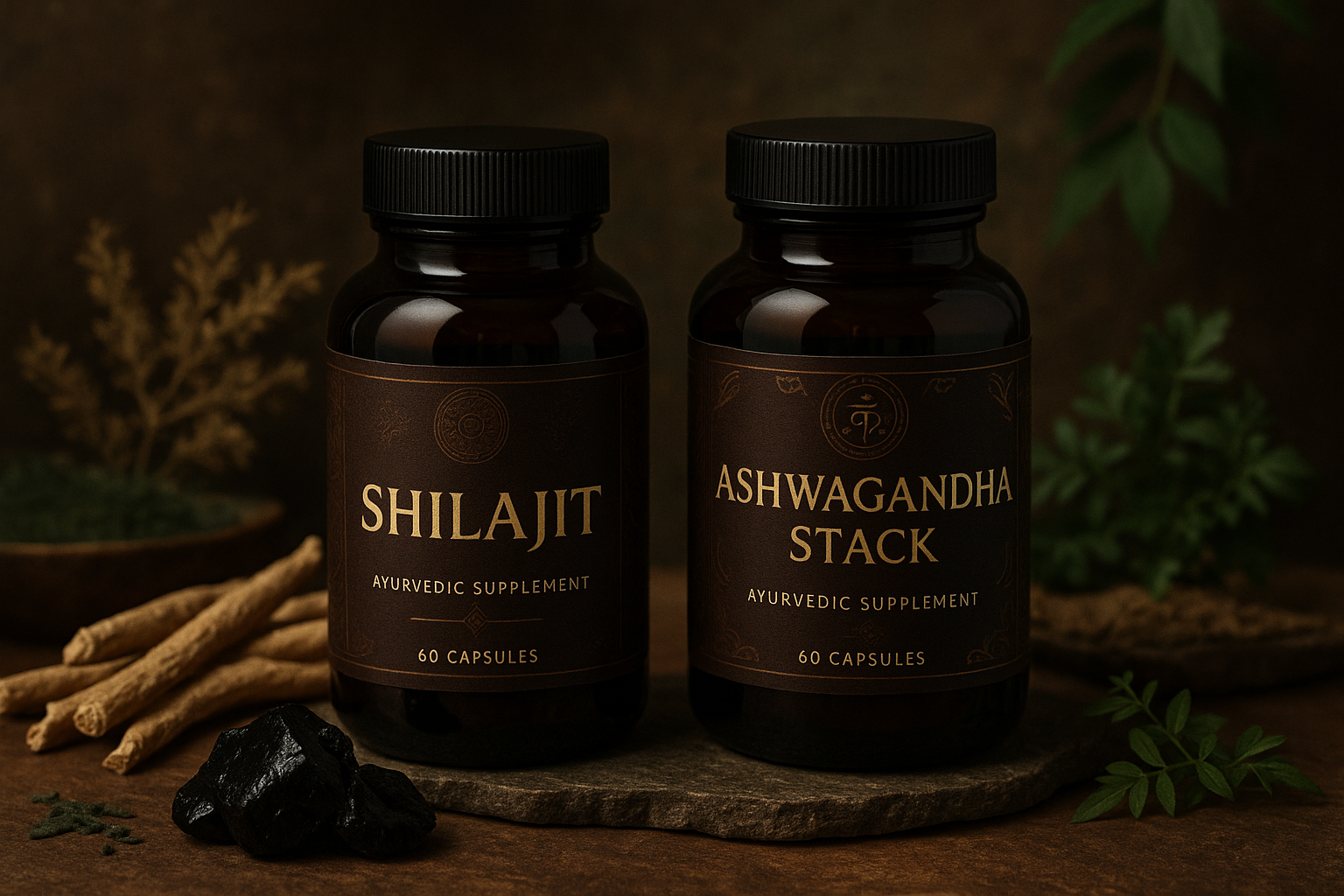 Shilajit + Ashwagandha Stack: The Ultimate Ayurvedic Combo for Men