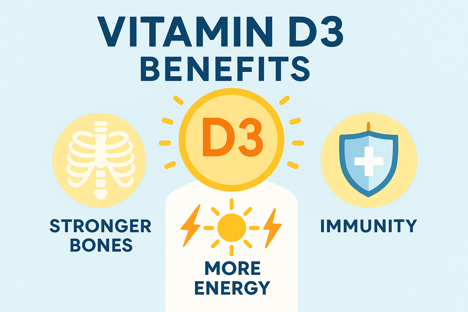 Vitamin D3 Benefits: From Stronger Bones to More Energy & Immunity - Matevara