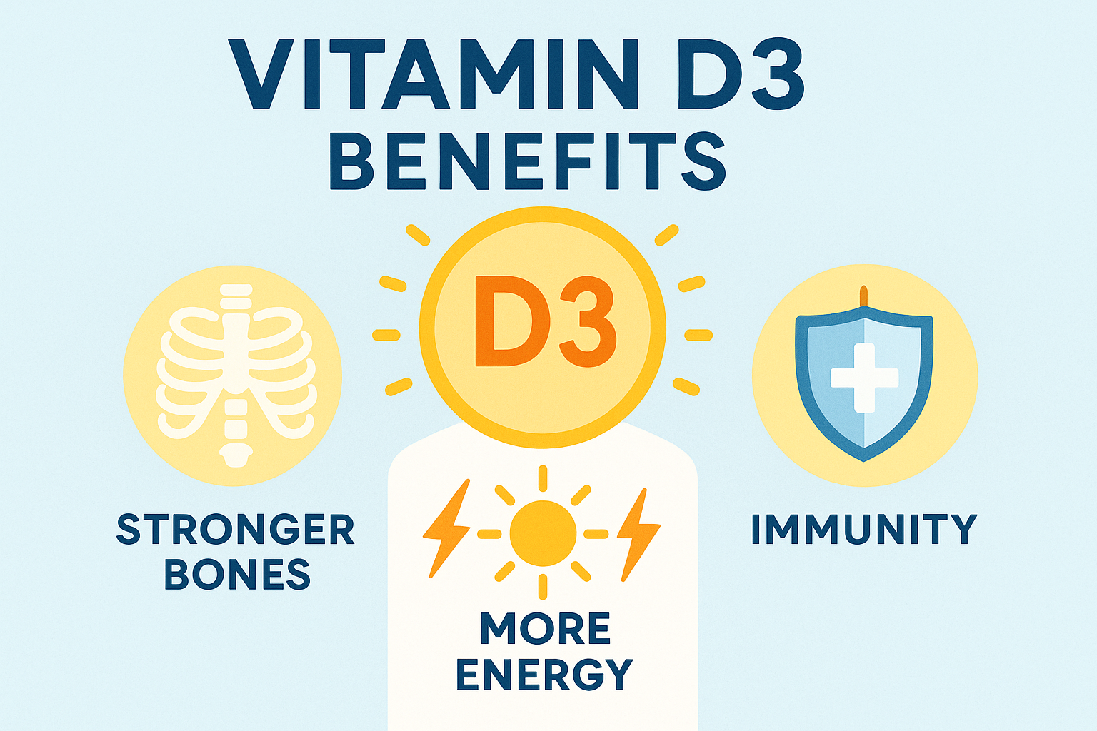 Vitamin D3 Benefits: From Stronger Bones to More Energy & Immunity