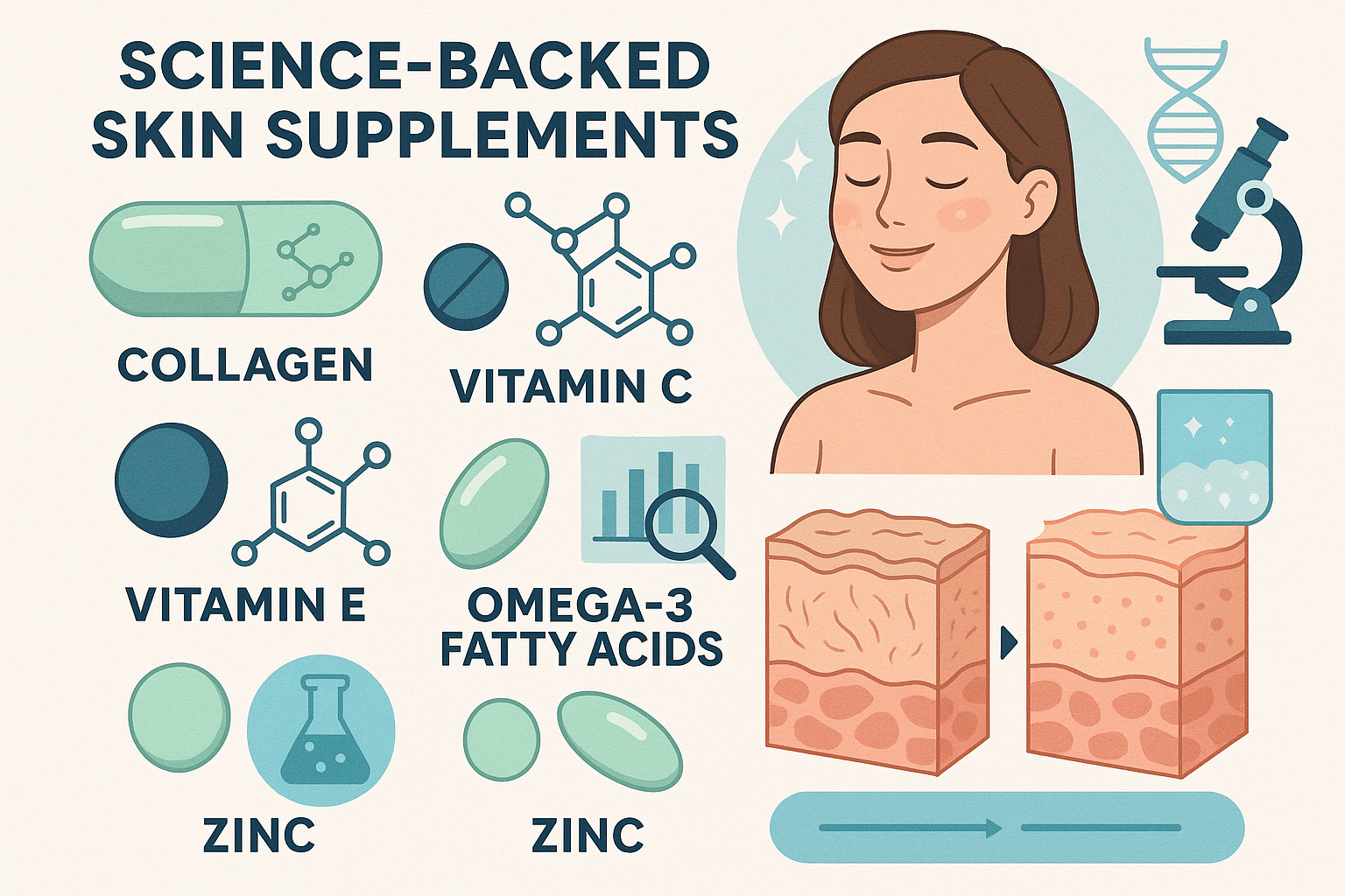 Which Skin Health Supplements Work? Understanding The Science Behind - Matevara