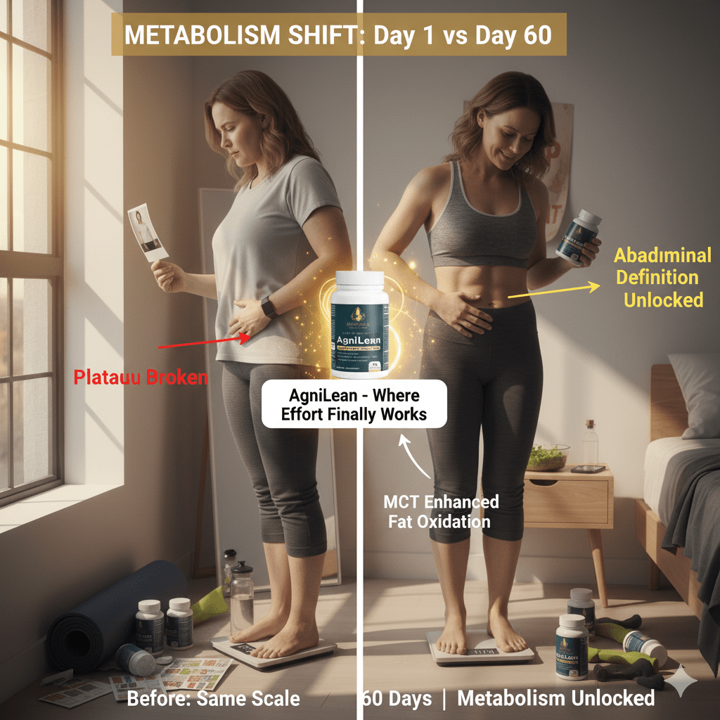 AgniLean Metabolism Support Capsules | MCT Oil & L-Carnitine | 90 Vegetarian Capsules | USA Made*