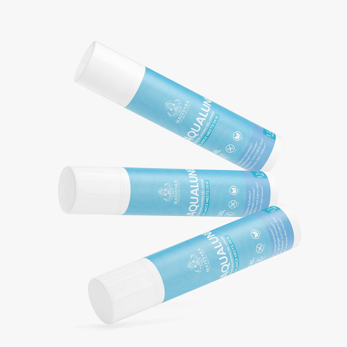 Aqualune Hydro Balancing Gel - Cream | Lightweight Hydrator with Green Tea & Allantoin | 1.7 fl oz / 50ml - Matevara