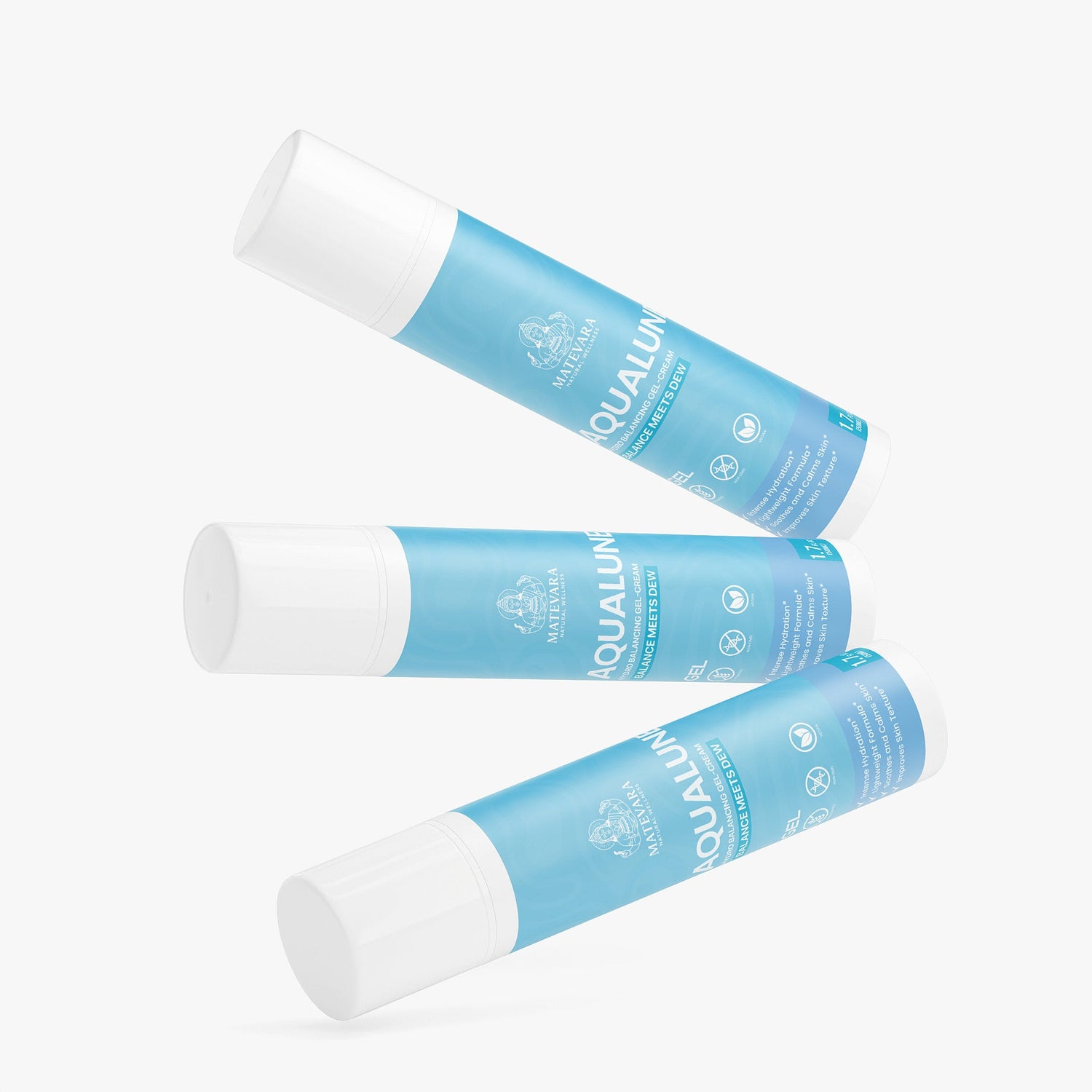 Aqualune Hydro Balancing Gel - Cream | Lightweight Hydrator with Green Tea & Allantoin | 1.7 fl oz / 50ml - Matevara