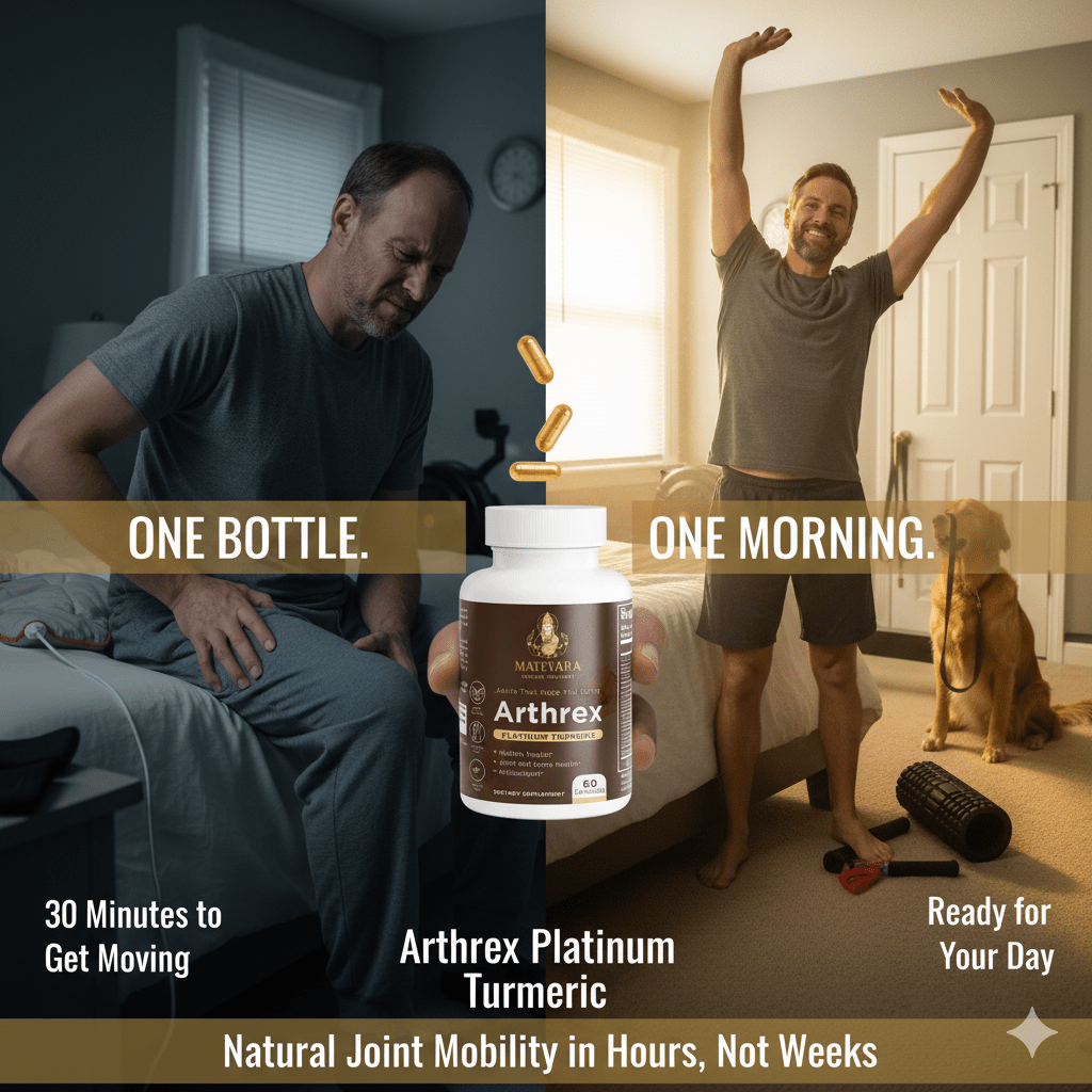 Arthrex Platinum Turmeric | Joint & Mobility Support Capsules with Glucosamine, Boswellia & BioPerine® | 60 Count - Matevara