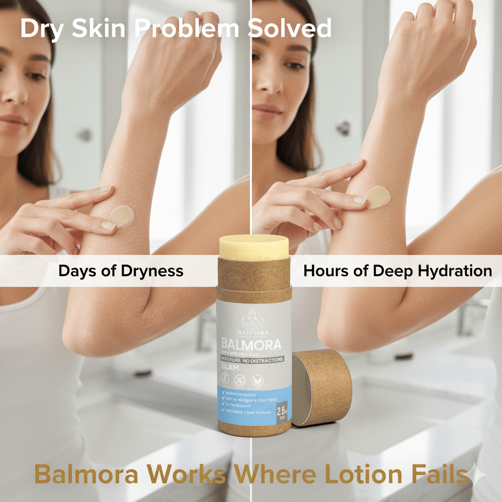 Balmora Unscented Body Balm Stick | Deep Moisturizing Balm with Shea & Cocoa Butter | Eco-Friendly | 2.5 oz