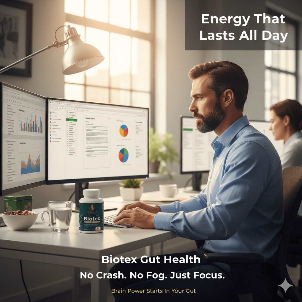 Biotex Probiotic & Enzyme Formula | Digestive Support with ACV, Inulin & L. acidophilus