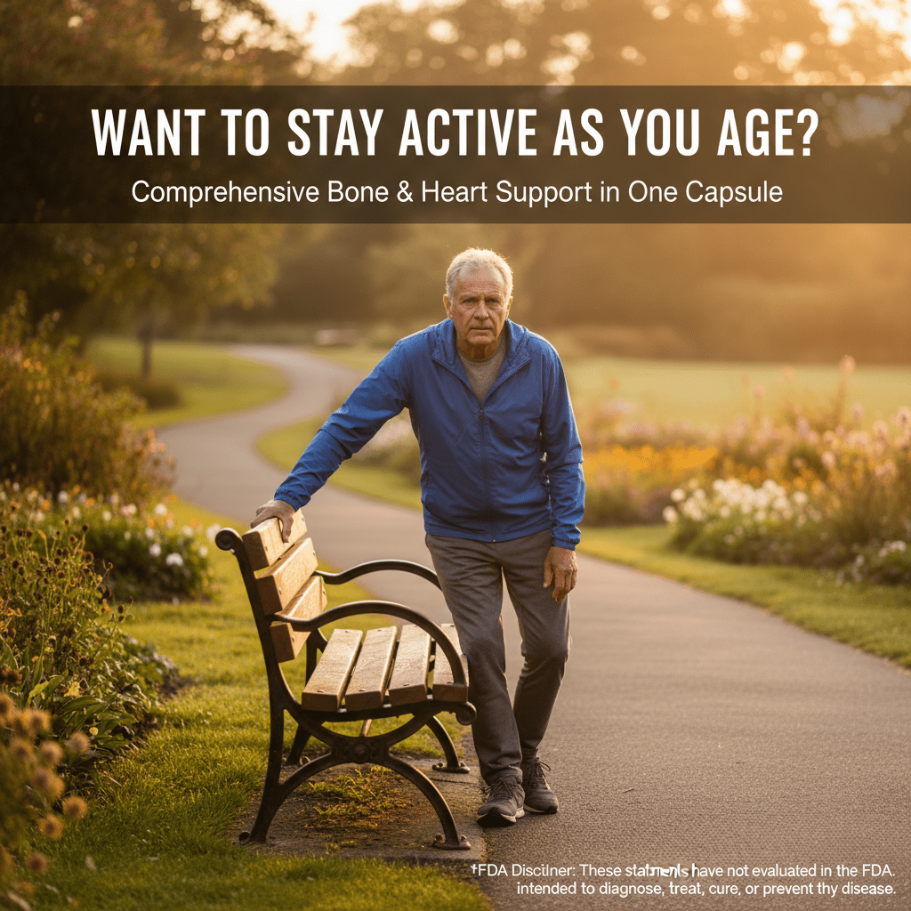 Bonex Bone & Cardiovascular-Wellness| D3 K2 MK - 7 & Calcium Capsules with BioPerine® for Absorption | 60 Count - Matevara