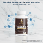 Bonex Bone & Wellness| D3 K2 MK - 7 & Calcium Capsules with for Absorption | 60 Count - Matevara