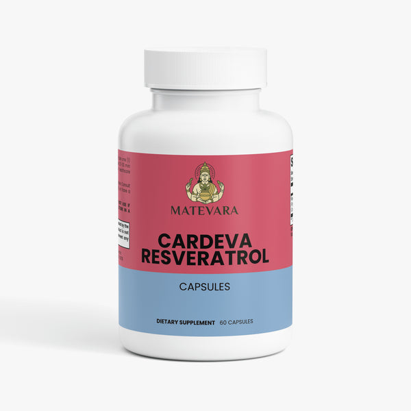 Cardeva Resveratrol 600mg Capsules |Vegan Capsules | 60 Count