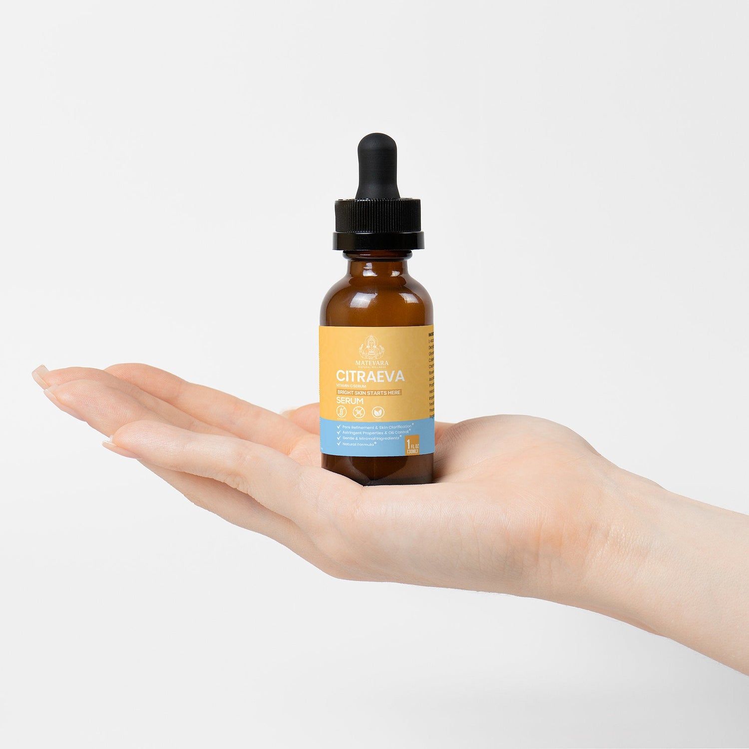 Citraeva Vitamin C Serum | Brightening Antioxidant Serum with Ferulic Acid & MAP | 1 fl oz - Matevara