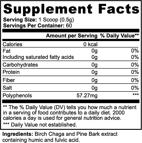 Clearex Daily Formula Powder | Fulvic & Humic Acid with Pine Bark Extract for Gut Support | 60 Servings