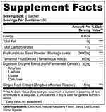 Clenora Fiber Support Powder | Psyllium Husk, Ginger | 30 Sachets