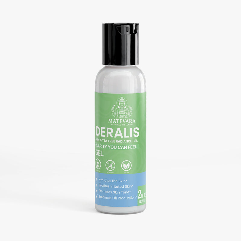 Deralis Aloe & Tea Tree Radiance Gel | Skin Balancing Gel with Black Willow Bark & Cucumber Extract | 2.2 fl oz - Matevara