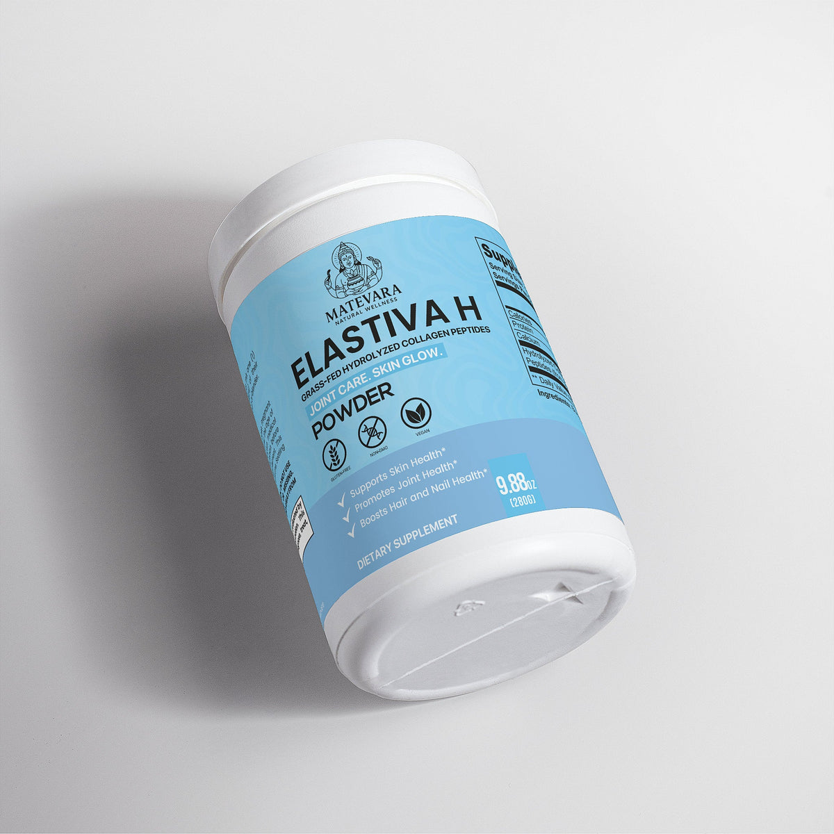 ELASTIVA-H: Grass-Fed Hydrolyzed Collagen Peptides – Supports Skin Structure, Joint Comfort, and Digestion| 280g