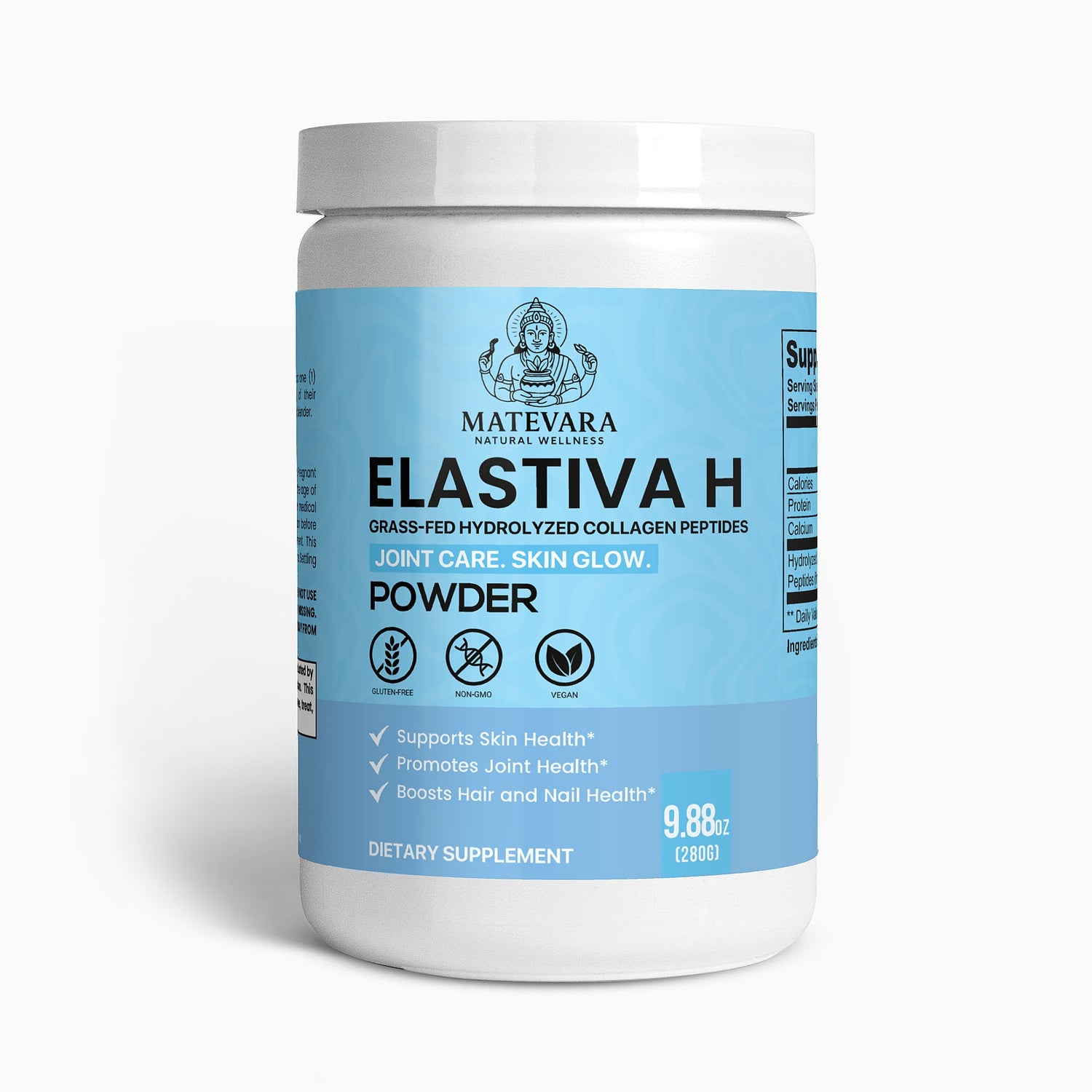 ELASTIVA-H: Grass-Fed Hydrolyzed Collagen Peptides – Supports Skin Structure, Joint Comfort, and Digestion| 280g