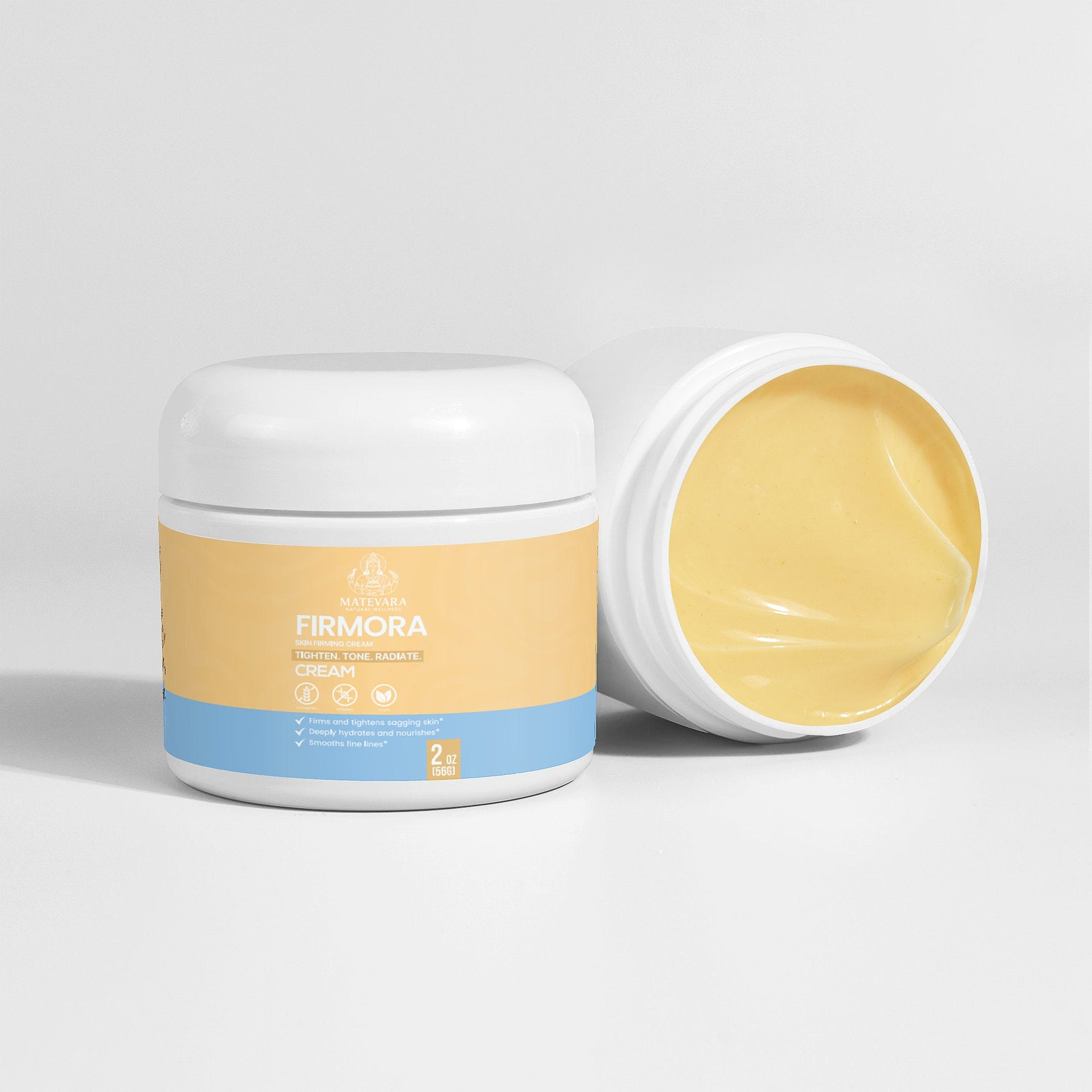 Firmora Skin Firming Cream | DMAE, Hyaluronic Acid & CoQ10 | Anti - Aging Moisturizer for Face, Neck & Jawline | 2 oz - Matevara