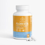 Floresta Probiotic 40 Billion CFU with Prebiotics | Digestive & Immune Support | 4 Strain Formula | 60 Vegan Capsules - Matevara
