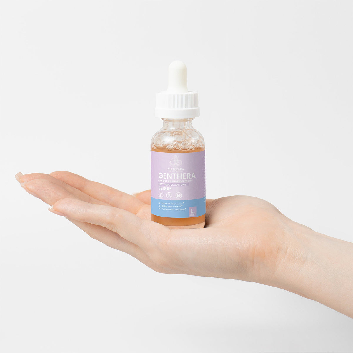 Genthera Dark Spot Serum | Mushroom Extract & Natural Botanicals | Brightening Formula for Sensitive Skin | 1 fl oz - Matevara