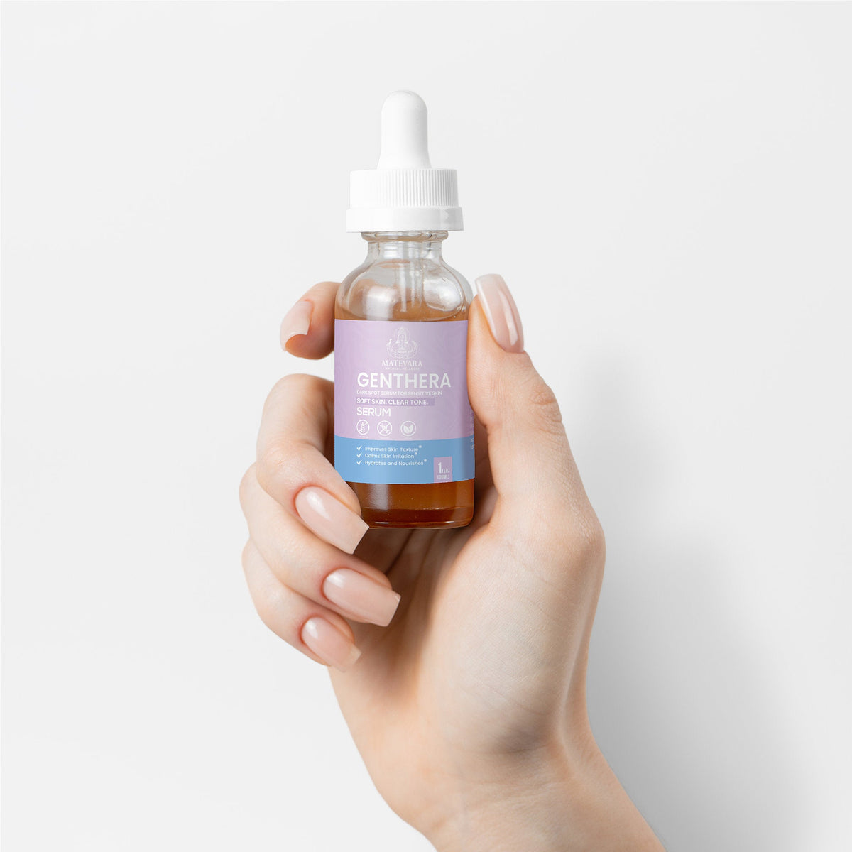 Genthera Dark Spot Serum | Mushroom Extract & Natural Botanicals | Brightening Formula for Sensitive Skin | 1 fl oz - Matevara