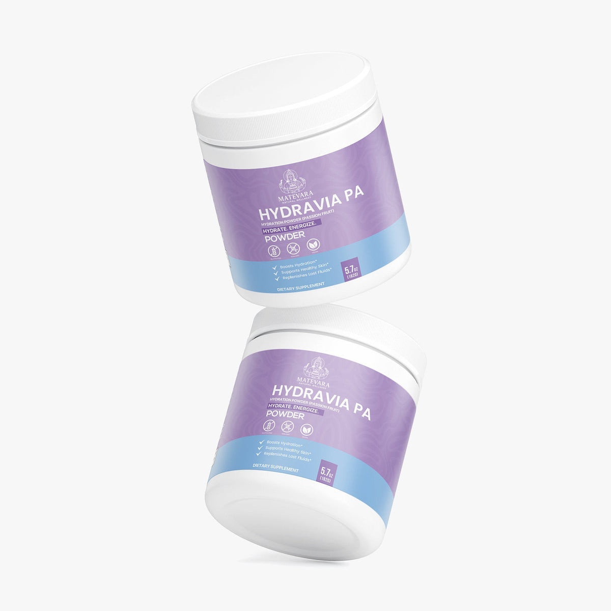 Hydravia Pa Hydration Powder Passion Fruit | Electrolytes + B - Vitamins | Energy Drink Mix | 5.71 oz - Matevara