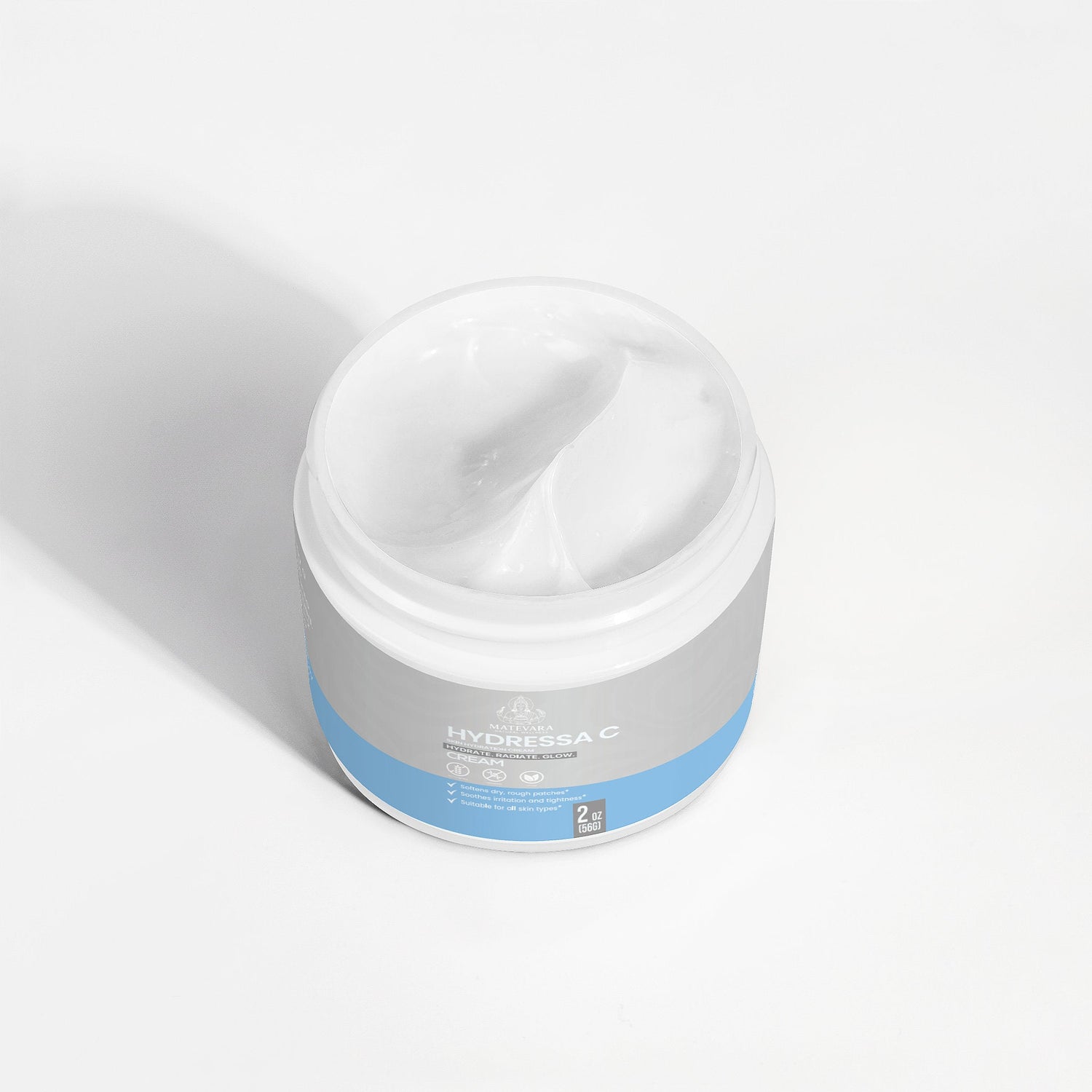 Hydressa C Skin Hydration Cream | Hyaluronic Acid + Vitamin E | Moisturizing Face & Body Cream | 2 oz - Matevara