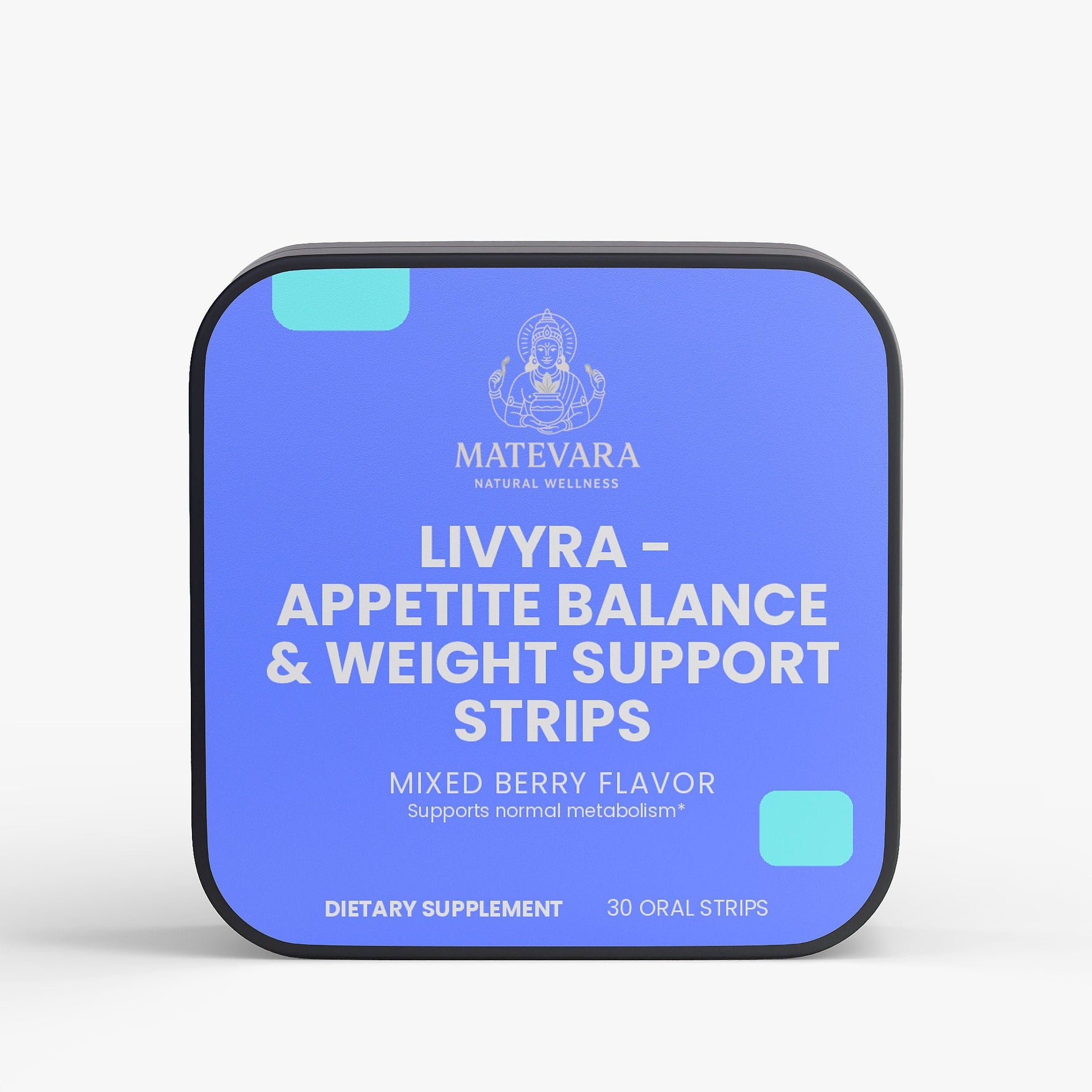 Livyra Appetite Balance & Weight Support Strips | Saffron, Chromium, Molybdenum | Mixed Berry Oral Strips | Plant - Based Supplement | 30 Count (33g)* - Matevara