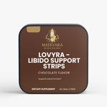 Lovyra Wellness Supplement Strips for Vitality & Performance | Cordyceps, Shilajit, Oyster Peptide | Chocolate Flavor | 30 Count - Matevara