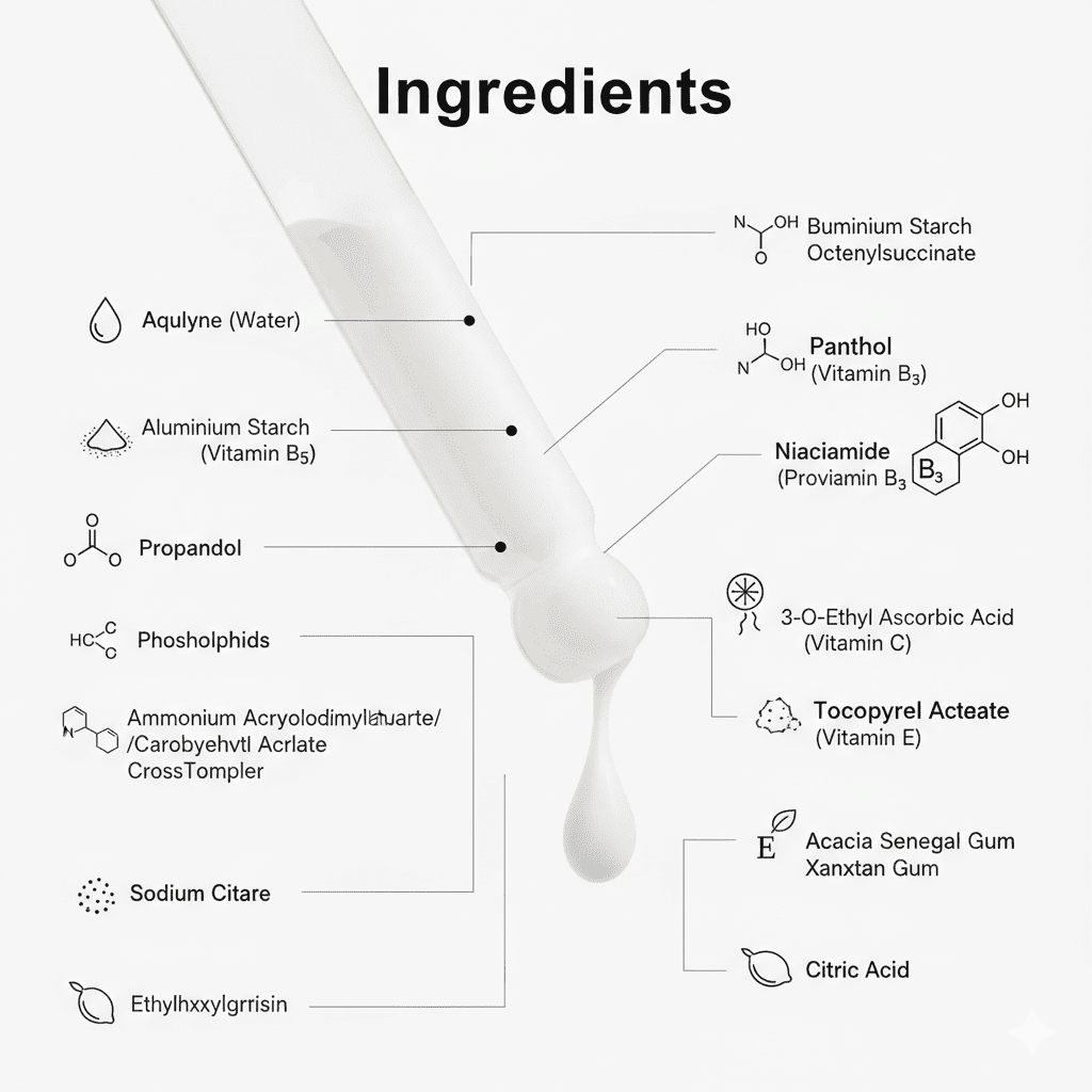 Luviora Vitamin C Serum with Niacinamide & E | Complexion Enhancing Glow | 1 fl oz (30ml) - Matevara