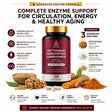 Matevara Advanced Enzyme Formula with CoQ10 | Circulation & Wellness | 120 Capsules