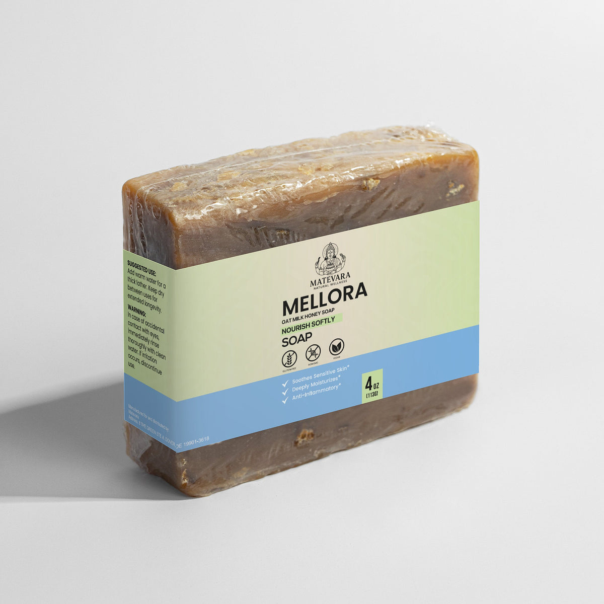 Mellora - Oat Milk Honey Soap - Matevara
