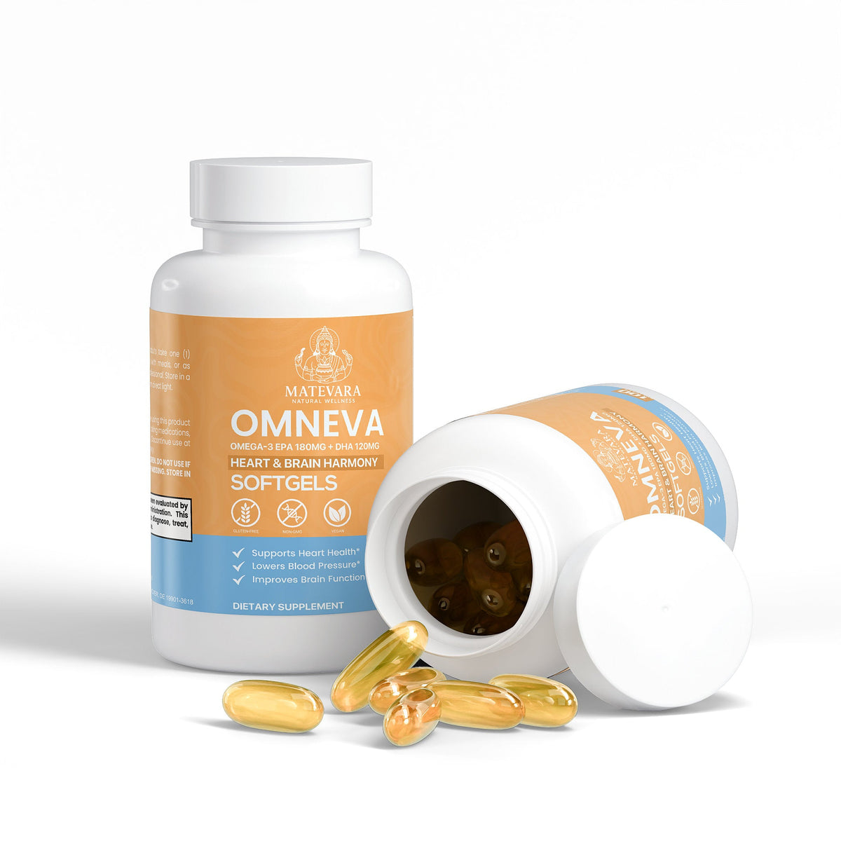 Omneva - Omega - 3 EPA 180mg + DHA 120mg - Matevara