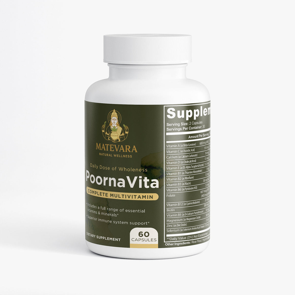 PoornaVita - Complete Multivitamin Supplement for Men - Matevara