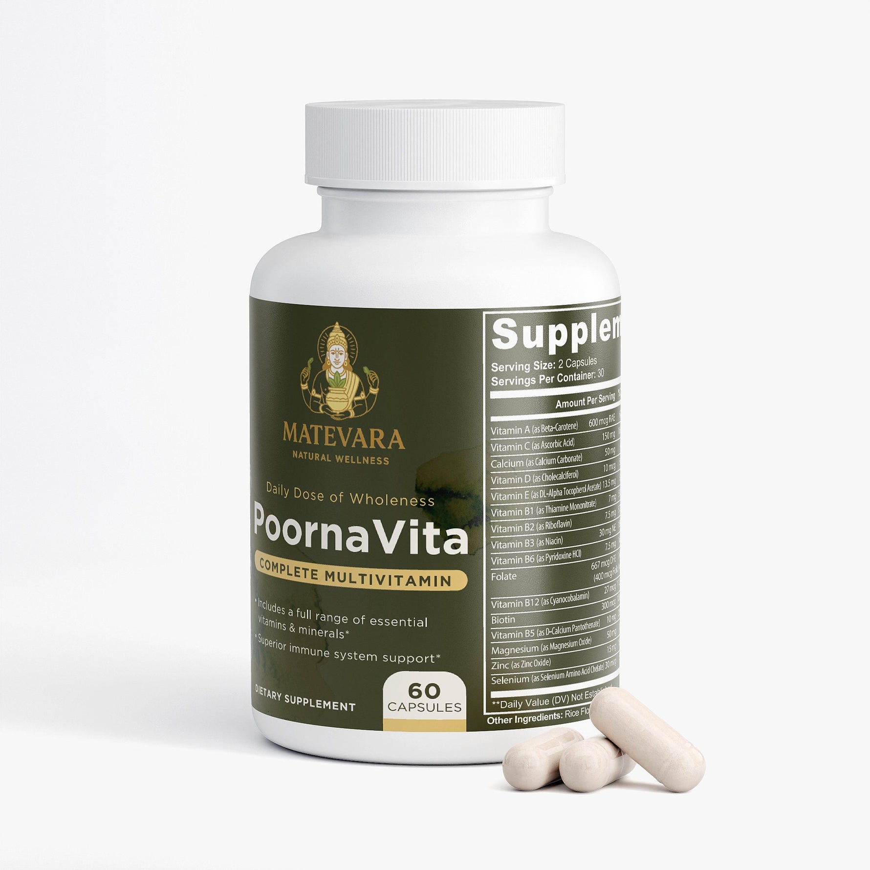 PoornaVita - Complete Multivitamin Supplement for Men - Matevara