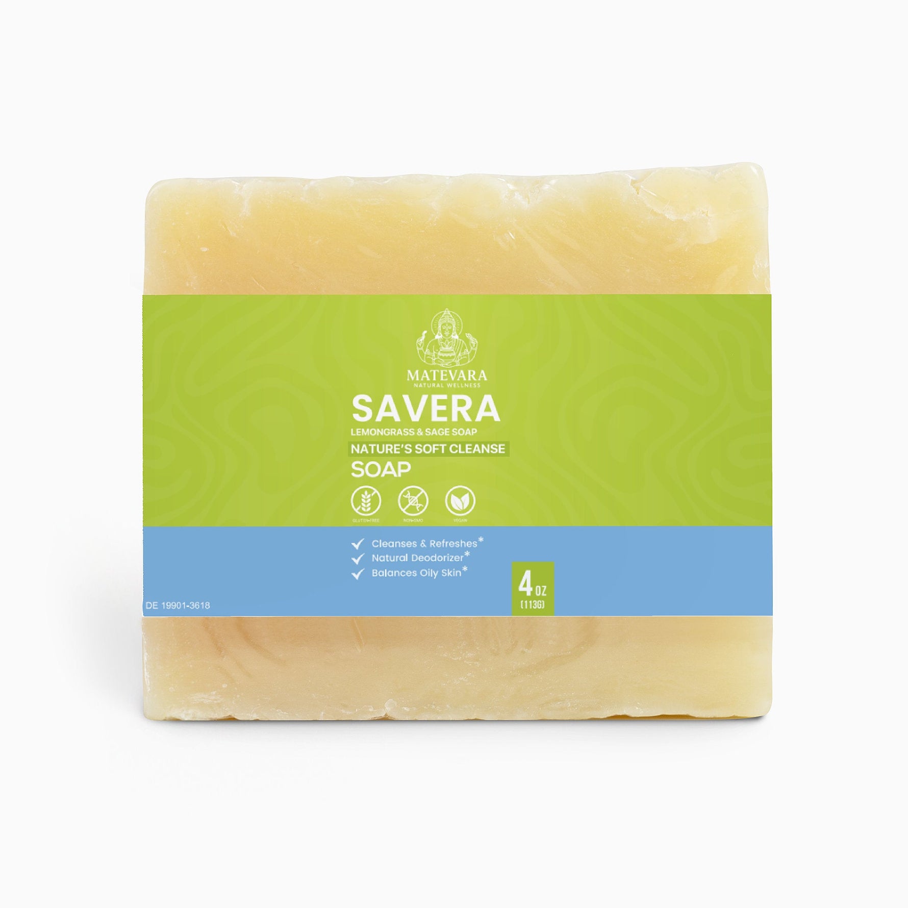 Savera - Lemongrass & Sage Soap - Matevara