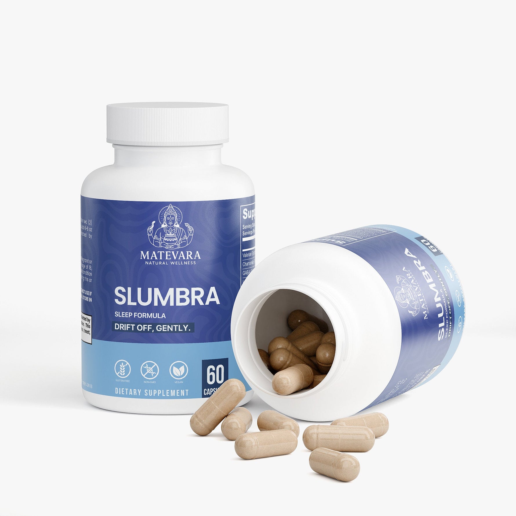 Slumbra Sleep Formula |Dietary Supplement to Support Restful Sleep | 60 Count - Matevara