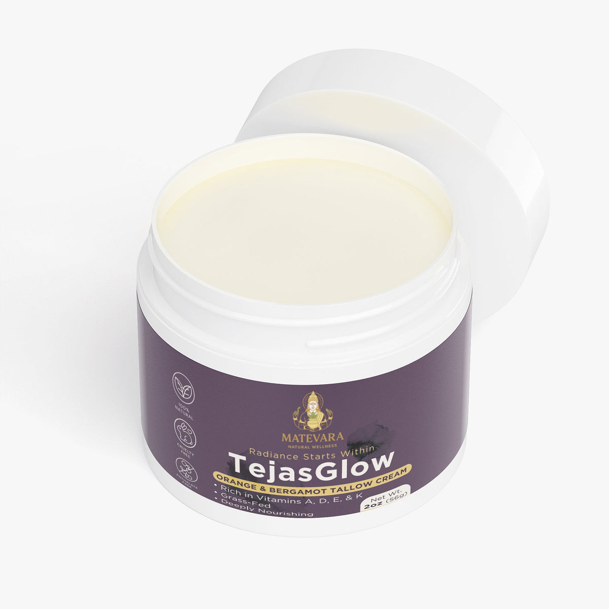TejasGlow - Tallow Cream Orange & Bergamot - Matevara