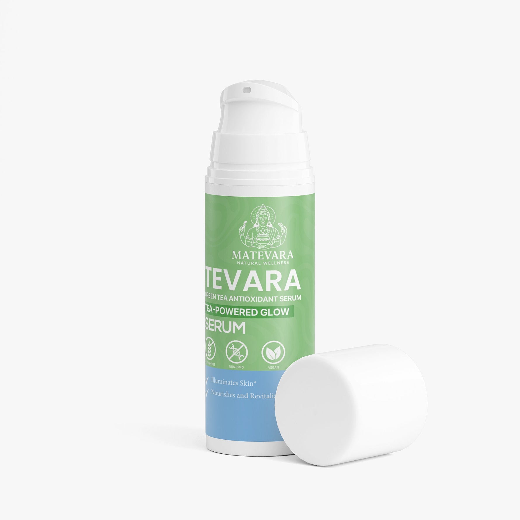 Tevara Green Tea Antioxidant Serum | Hydrating Face Serum | 1 fl oz (30ml) - Matevara