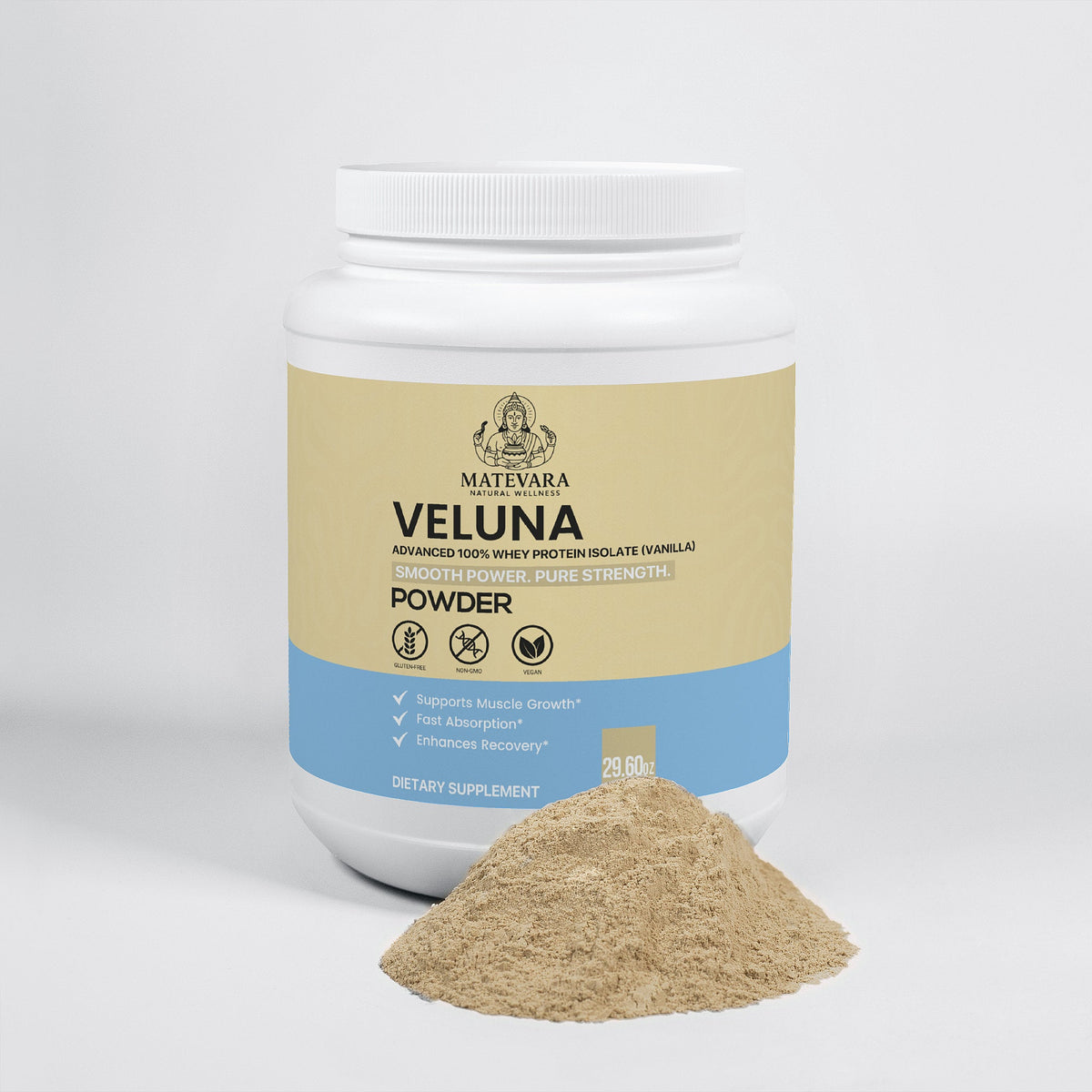 Veluna - Advanced 100% Whey Protein Isolate (Vanilla) - Matevara