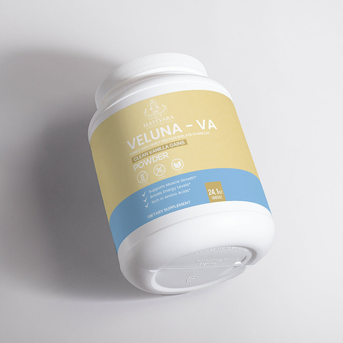 Veluna - VA - Pure3 100% Whey Protein Isolate Powder (Vanilla) - Matevara